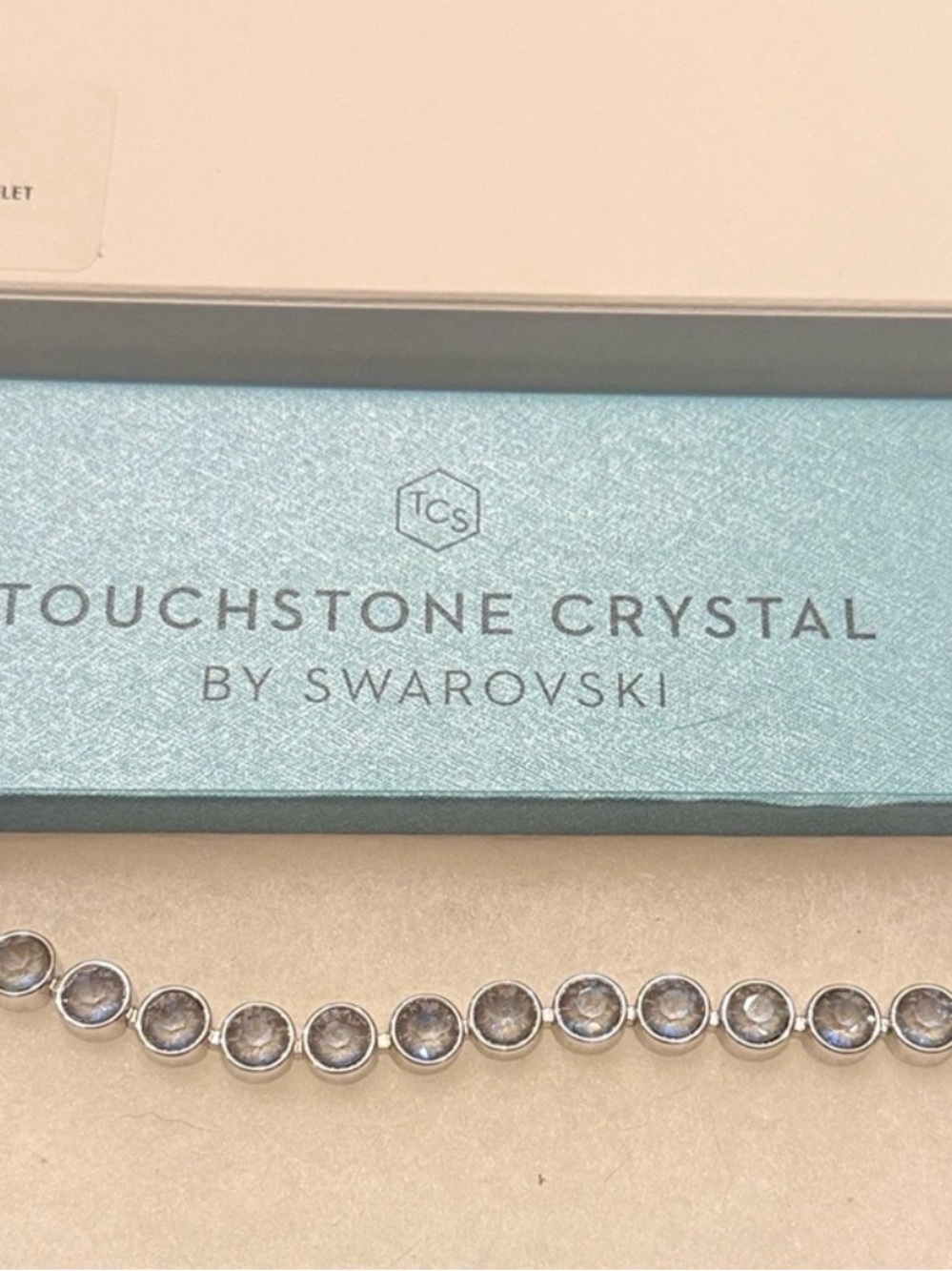 Touchstone Crystal by Swarovski, Ice Bracelet, Serene Gray Delight, New in Box